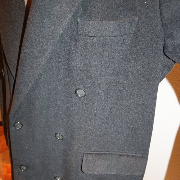 Ron Chereskin Cashmere Blend Italy Size 46 Gray Long Coat Men Formal - Picture 5 of 15
